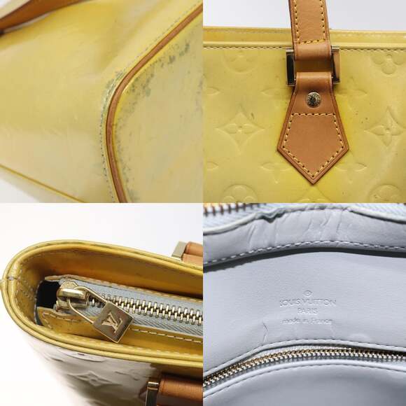 LOUIS VUITTON Monogram Vernis Houston Hand Bag Gris M91053 - Picture 11 of 13